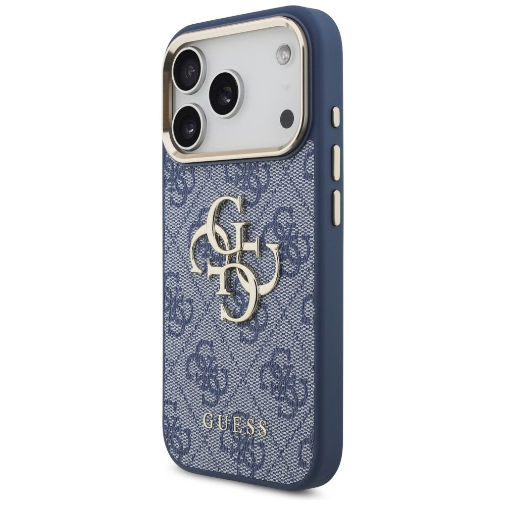 Cover til Apple iPhone 18 Pro Max / 17 Pro Max, Guess, 4G Big Classic Logo, Blå