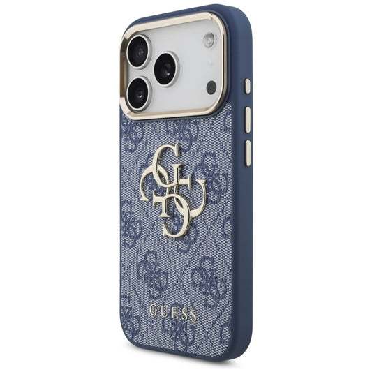 Cover til Apple iPhone 18 Pro Max / 17 Pro Max, Guess, 4G Big Classic Logo, Blå