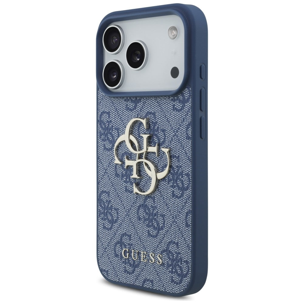 Cover til Apple iPhone 18 Pro Max / 17 Pro Max, Guess, 4G Big Logo, Blå