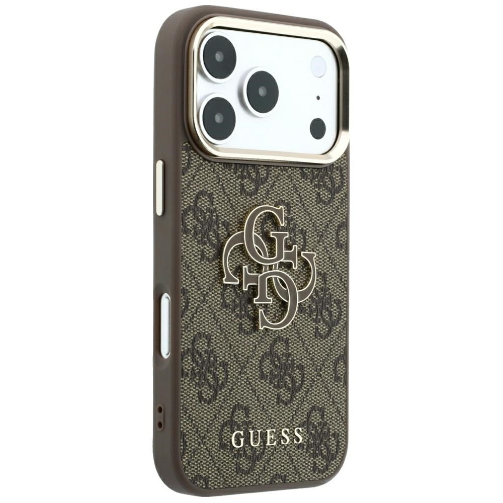 Cover til Apple iPhone 18 Pro Max / 17 Pro Max, Guess, 4G Big Resin Logo, Brun