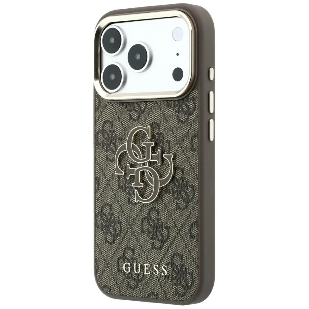 Cover til Apple iPhone 18 Pro Max / 17 Pro Max, Guess, 4G Big Resin Logo, Brun