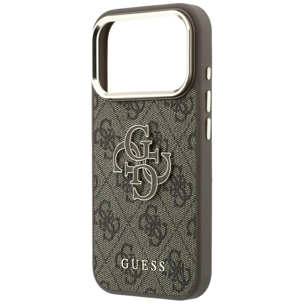 Cover til Apple iPhone 18 Pro Max / 17 Pro Max, Guess, 4G Big Resin Logo, Brun
