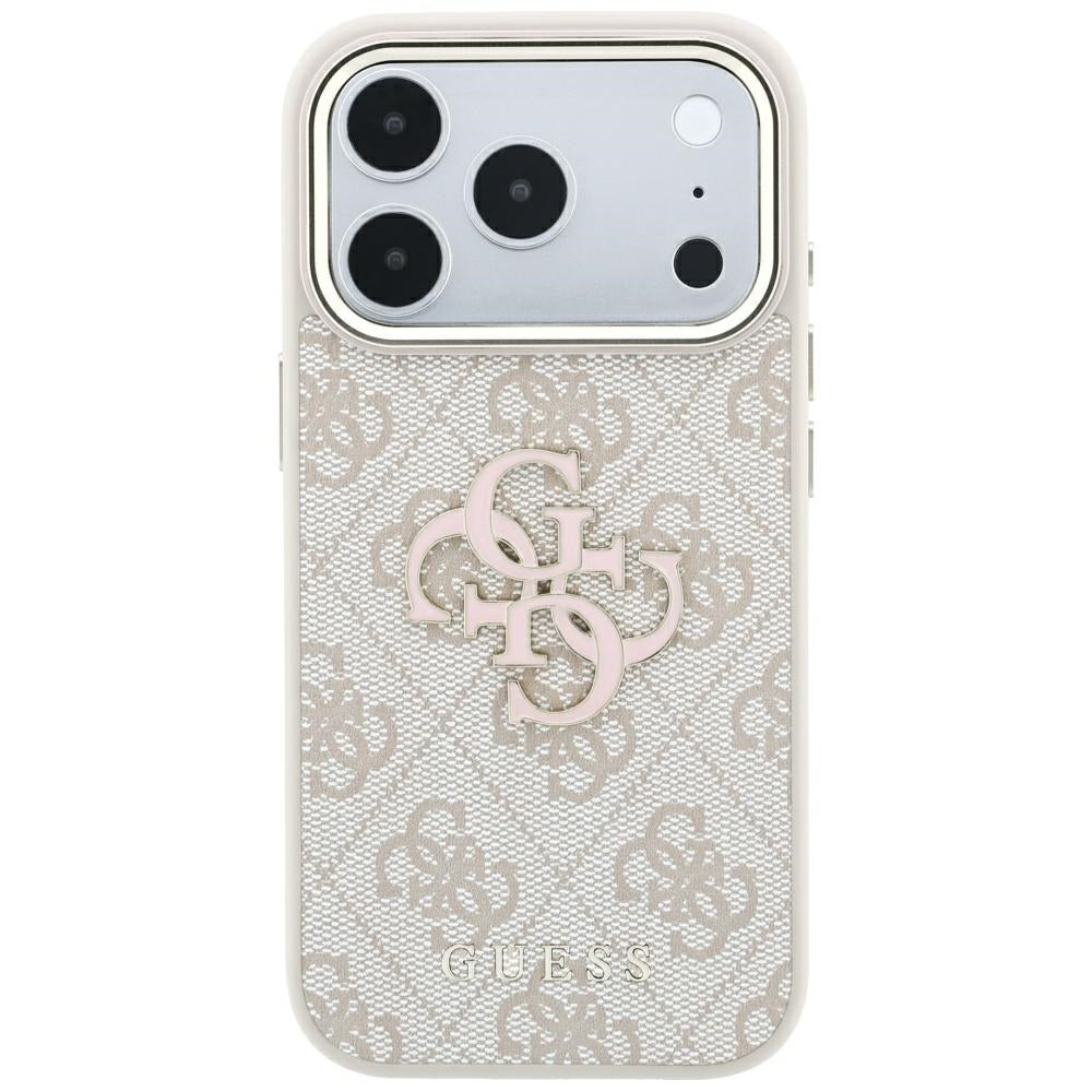 Cover til Apple iPhone 18 Pro Max / 17 Pro Max, Guess, 4G Big Resin Logo, Pink