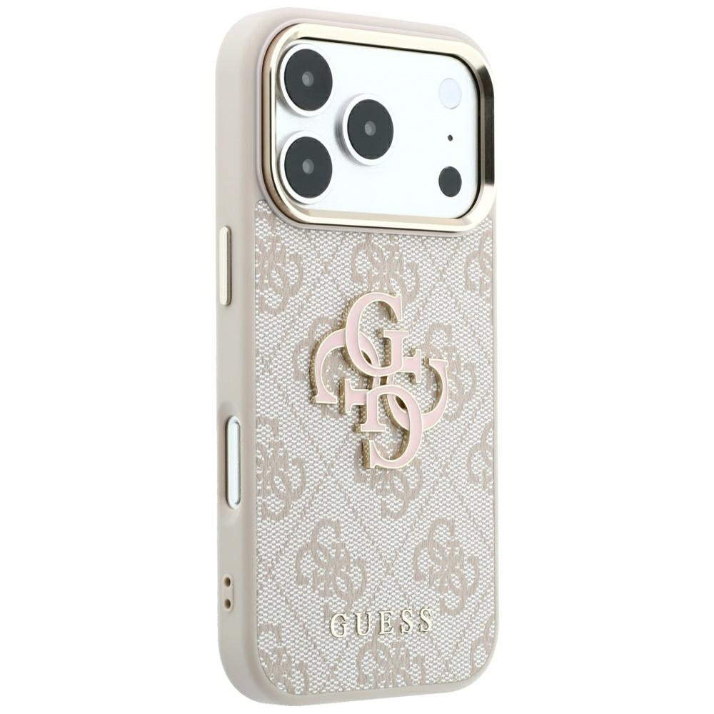 Cover til Apple iPhone 18 Pro Max / 17 Pro Max, Guess, 4G Big Resin Logo, Pink