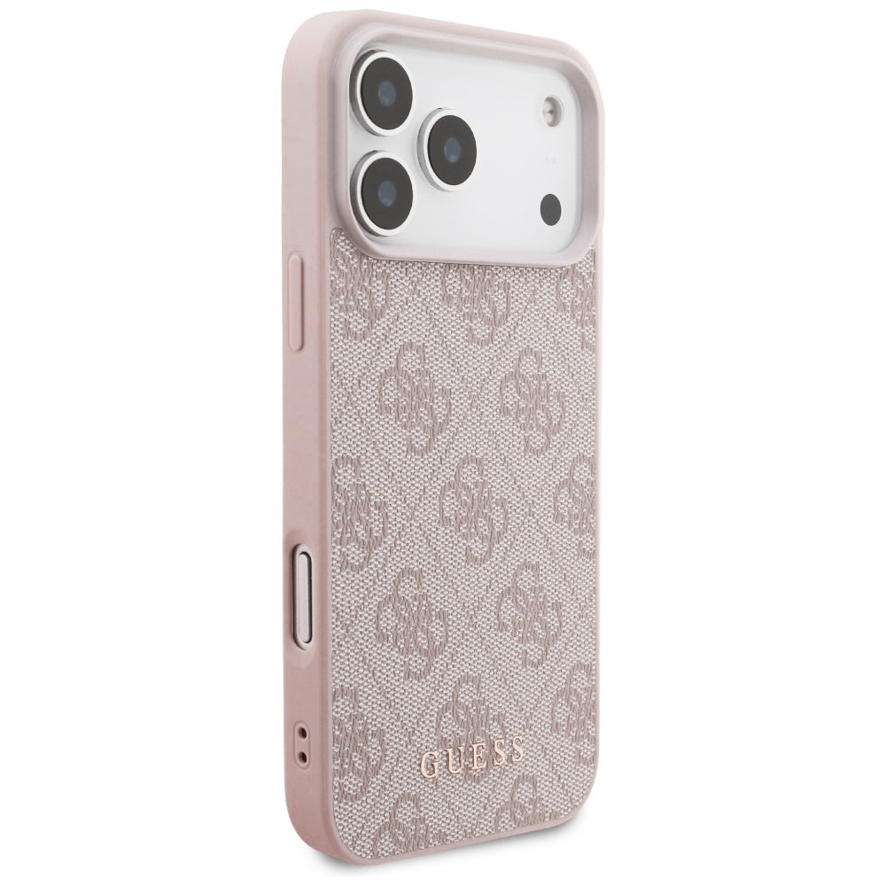 Cover til Apple iPhone 18 Pro Max / 17 Pro Max, Guess, 4G Classic Logo, Pink