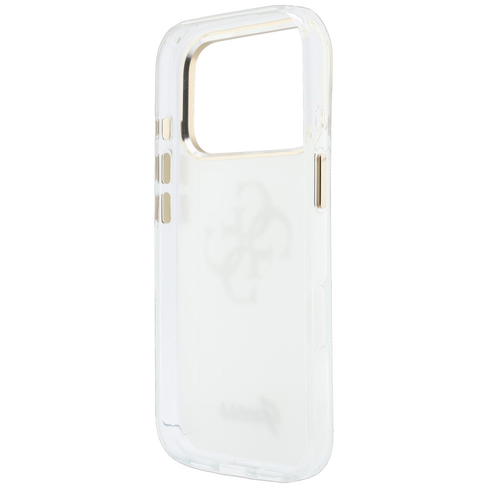 Cover til Apple iPhone 18 Pro Max / 17 Pro Max, Guess, IML 4G Metal Script, Hvid