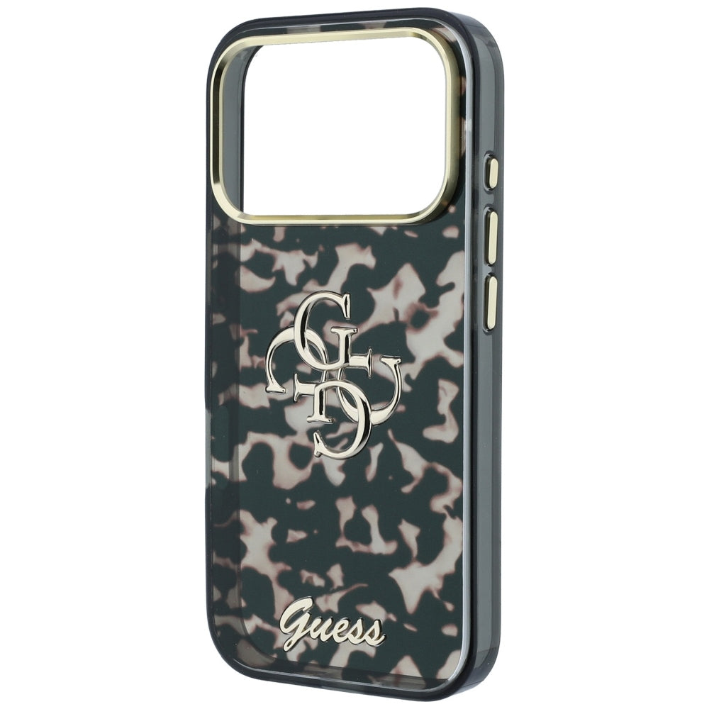 Cover til Apple iPhone 18 Pro Max / 17 Pro Max, Guess, IML 4G Metal Script, Brun