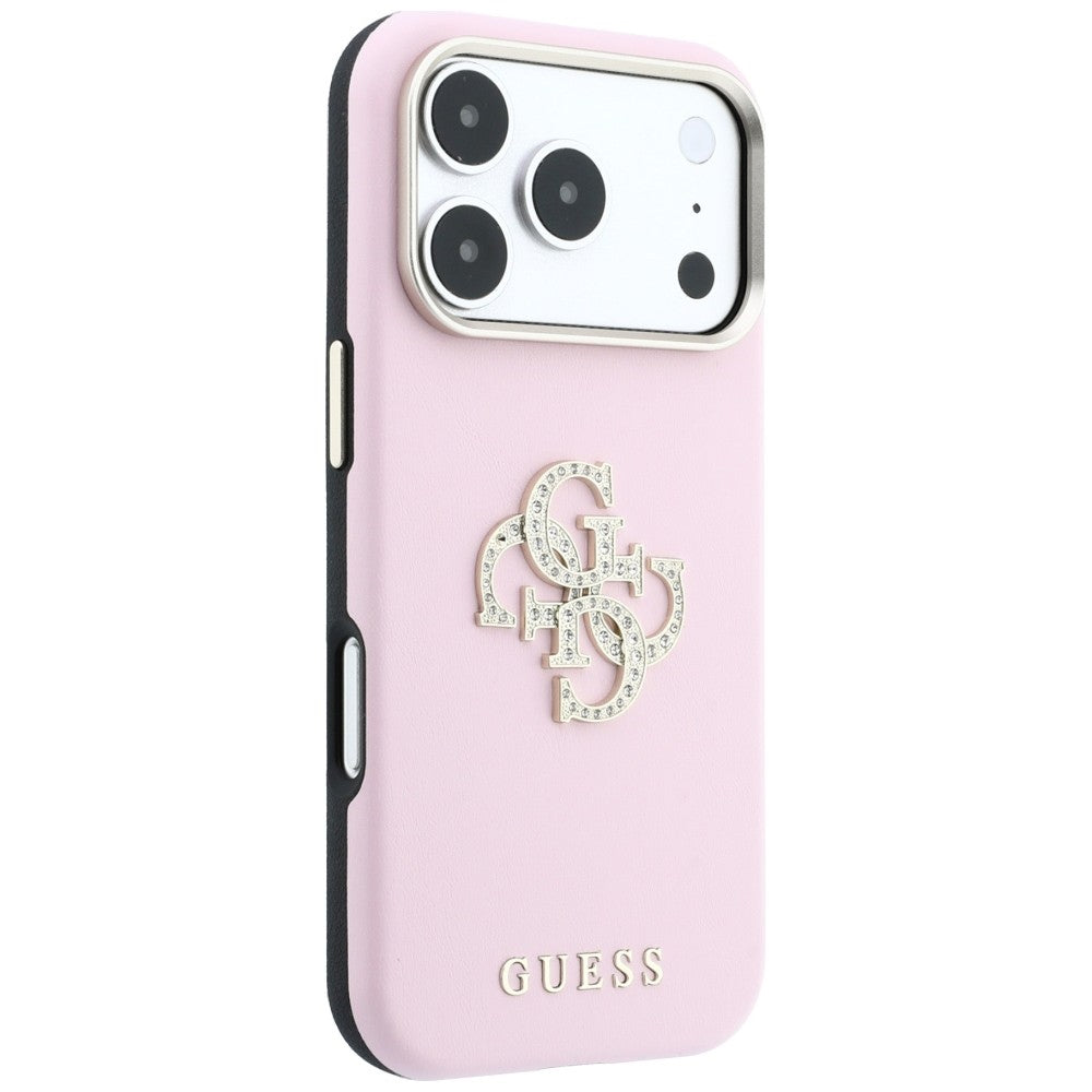 Etui til Apple iPhone 18 Pro Max / 17 Pro Max, Guess, Smooth Big Strass Logo, pink