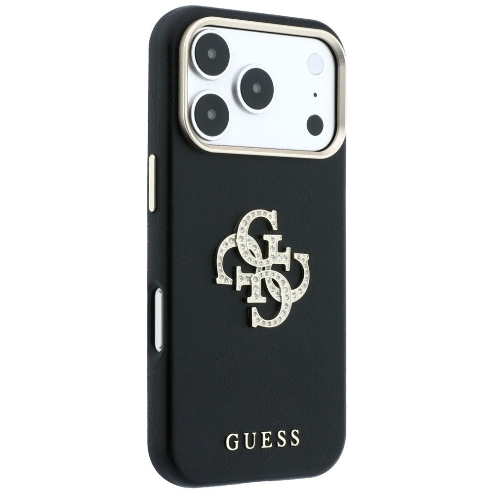 Cover til Apple iPhone 18 Pro Max / 17 Pro Max, Guess, Smooth Big Strass Logo, Vinrød