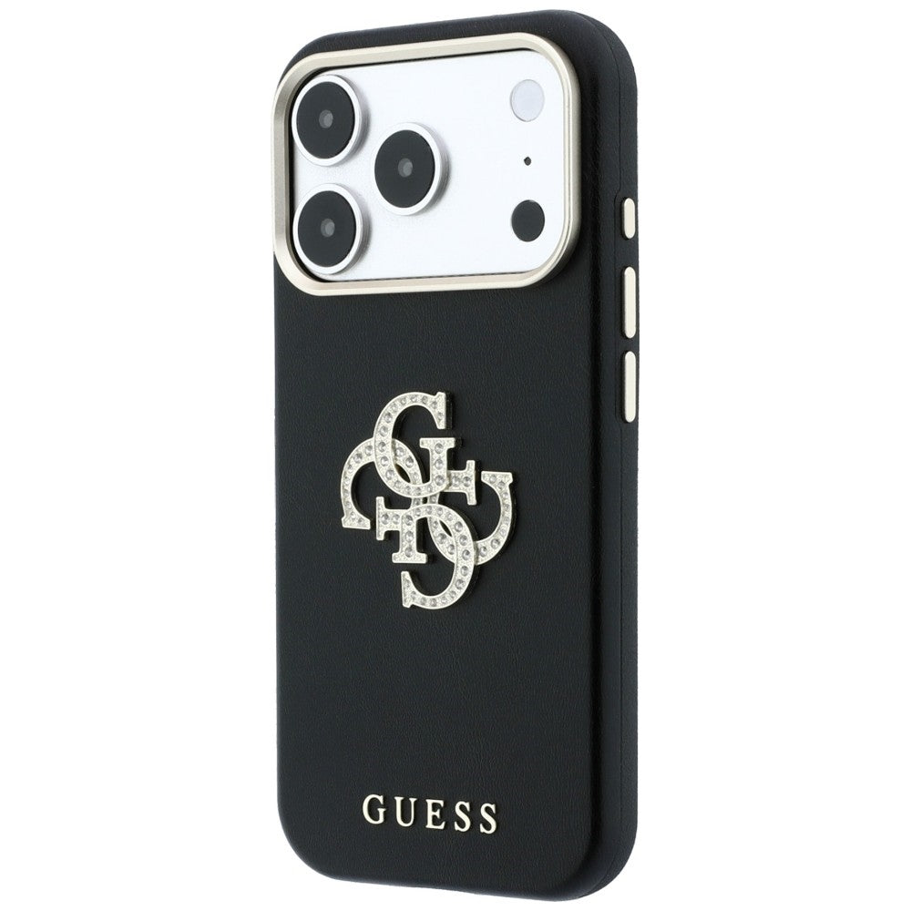 Cover til Apple iPhone 18 Pro Max / 17 Pro Max, Guess, Smooth Big Strass Logo, Vinrød