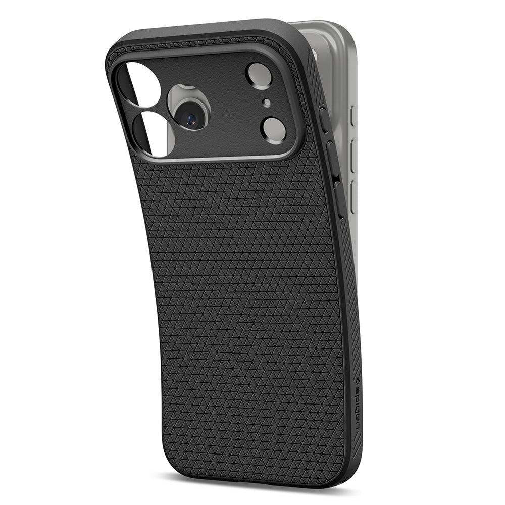 Cover til Apple iPhone 18 Pro Max / 17 Pro Max, Spigen, Liquid Air, Mat Sort ACS12111