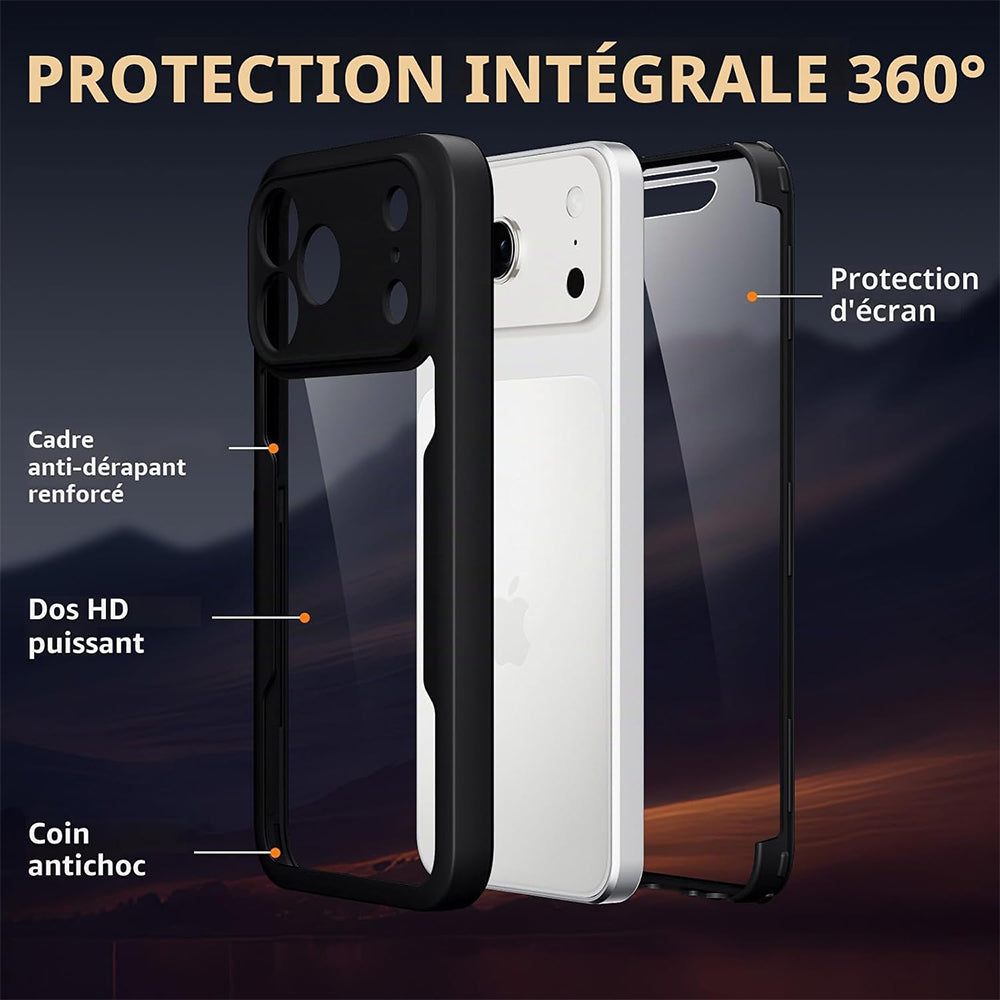 Cover til Apple iPhone 18 Pro Max / 17 Pro Max, Techsuit, ColorVerse 360, Sort