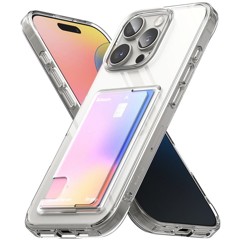 Case for Apple iPhone 16 Pro Max, Ringke, Fusion Card, Transparent