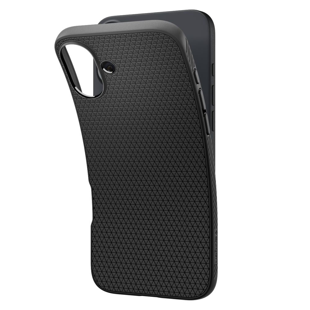 Etui til Apple iPhone 16 Plus, Spigen, Liquid Air, Mat Sort ACS08066