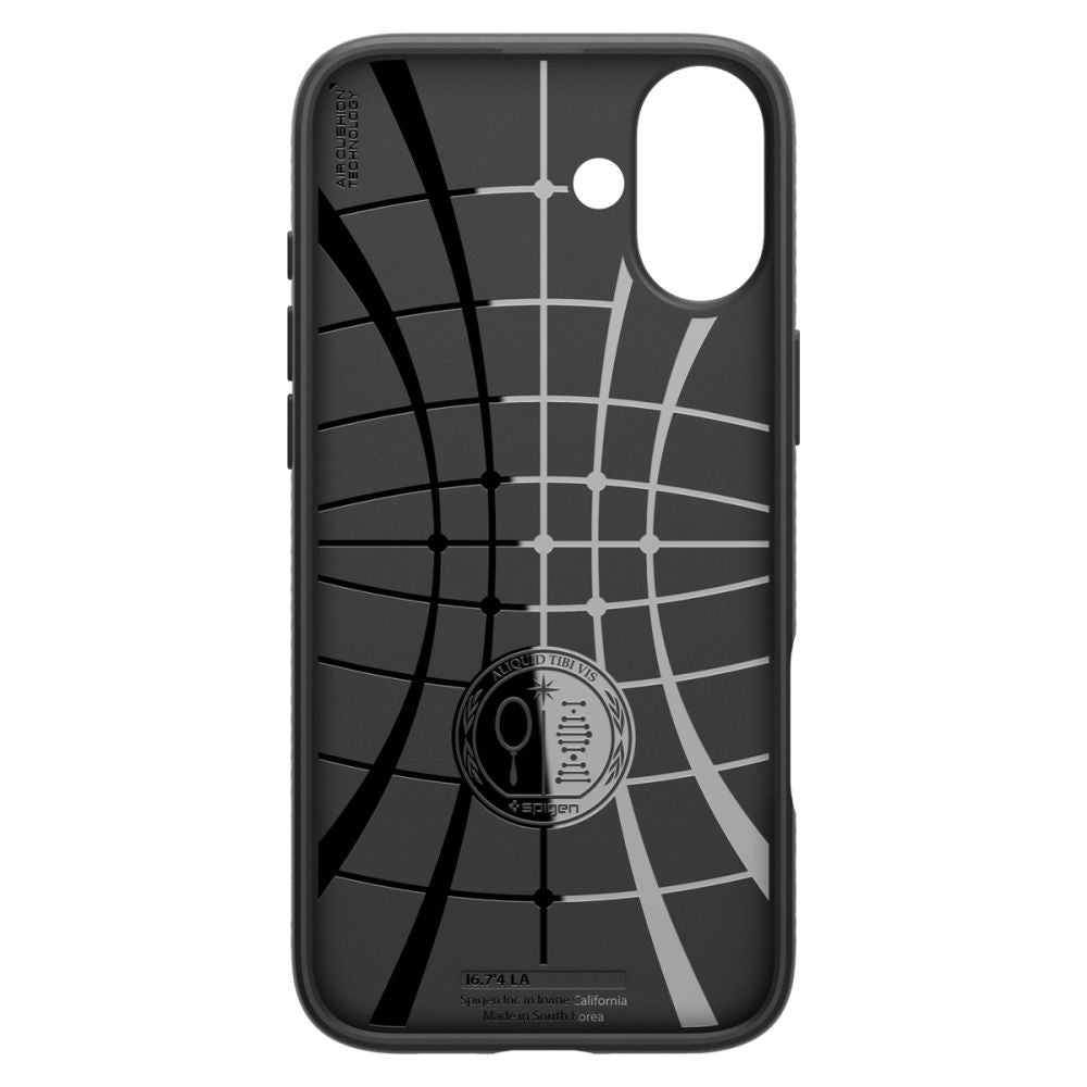 Etui til Apple iPhone 16 Plus, Spigen, Liquid Air, Mat Sort ACS08066