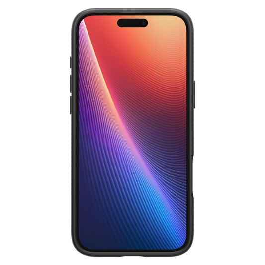 Etui til Apple iPhone 16 Plus, Spigen, Liquid Air Matte, Sort ACS08066