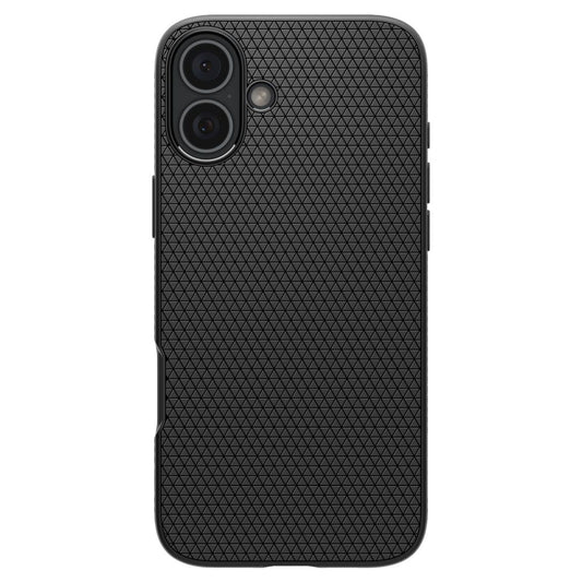 Etui til Apple iPhone 16, Spigen, Liquid Air Matte, sort ACS08194