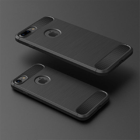 Cover til Apple iPhone 8 / 7, Techsuit, Carbon, Sort