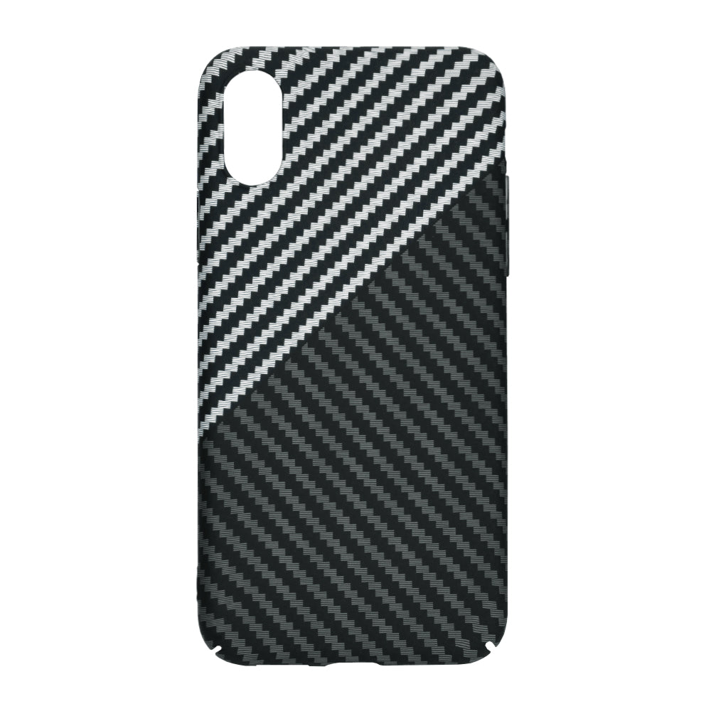 Cover til Apple iPhone XR, Techsuit, Carbonite FiberShell, Sort Grå