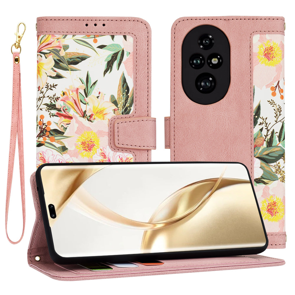 Cover til Honor 200 Pro, Techsuit, FlipCraft, Pink