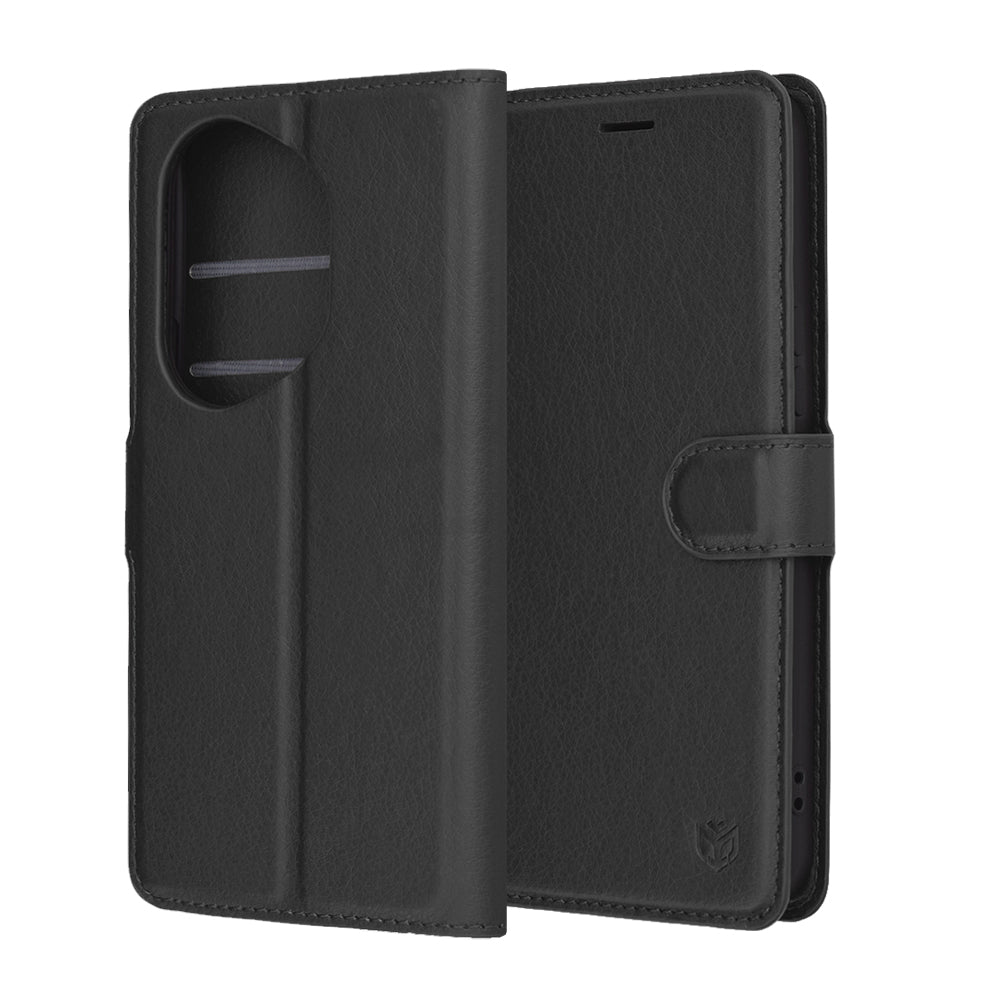 Cover til Honor 400 Pro, Techsuit, Leather Folio, Sort