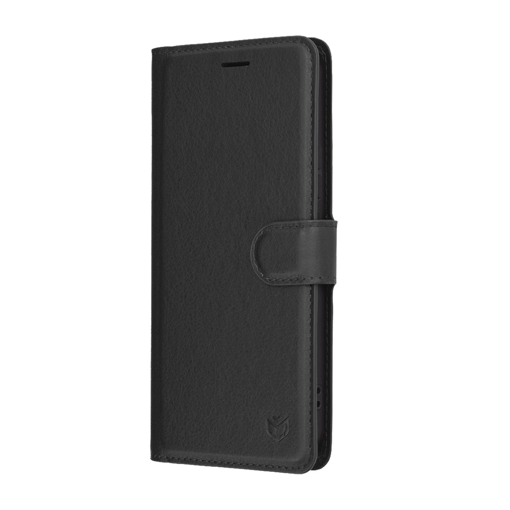 Cover til Honor 400, Techsuit, Leather Folio, Sort