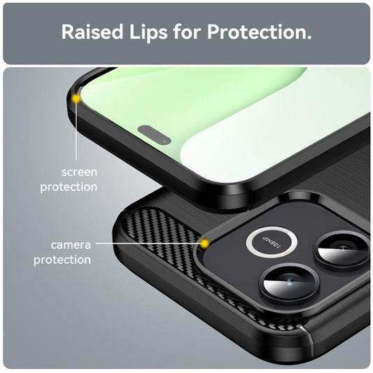 Etui til Honor 600 Lite, Techsuit, Carbon, Sort