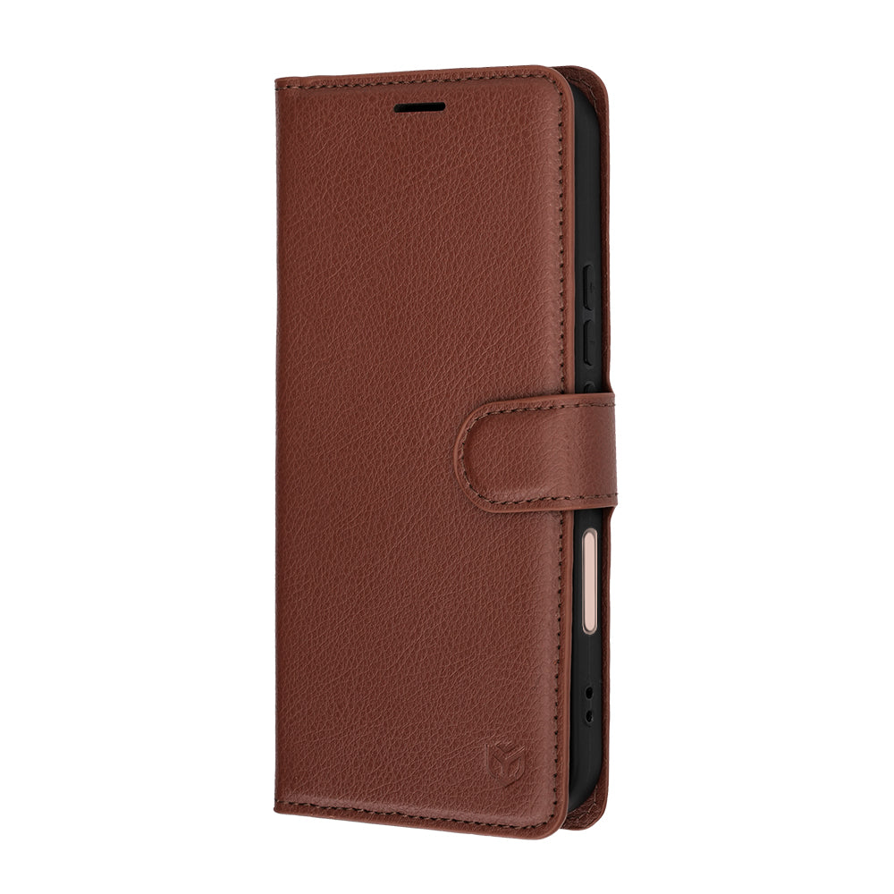 Etui til Honor 600 Lite, Techsuit, Leather Folio, Brun