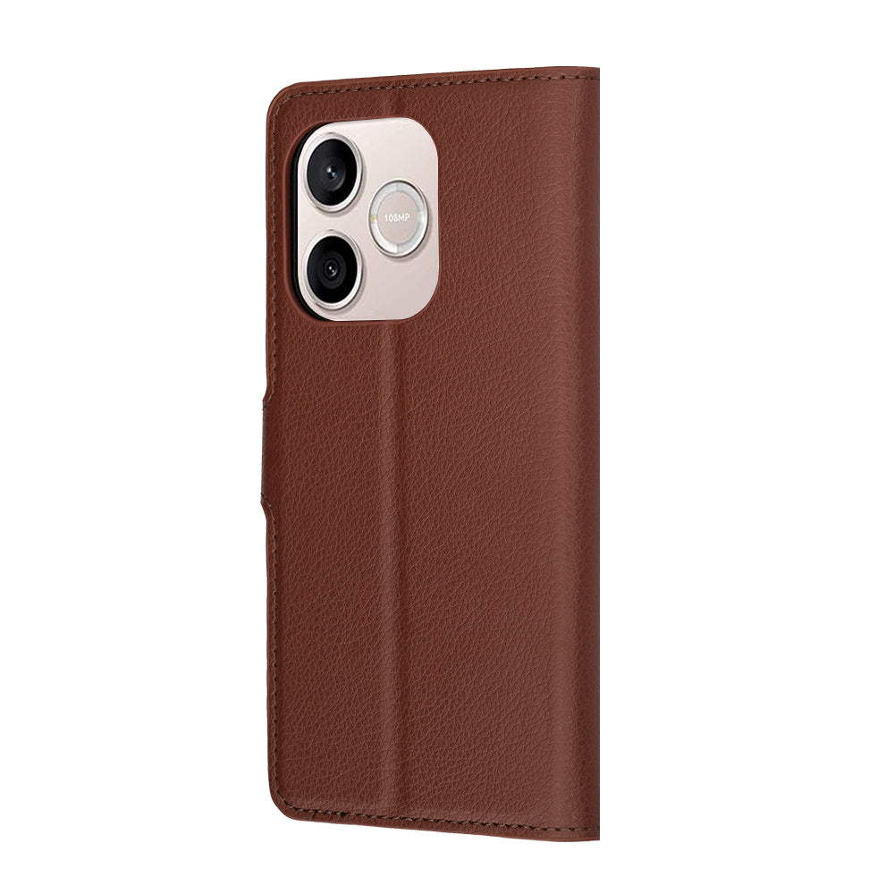 Etui til Honor 600 Lite, Techsuit, Leather Folio, Brun