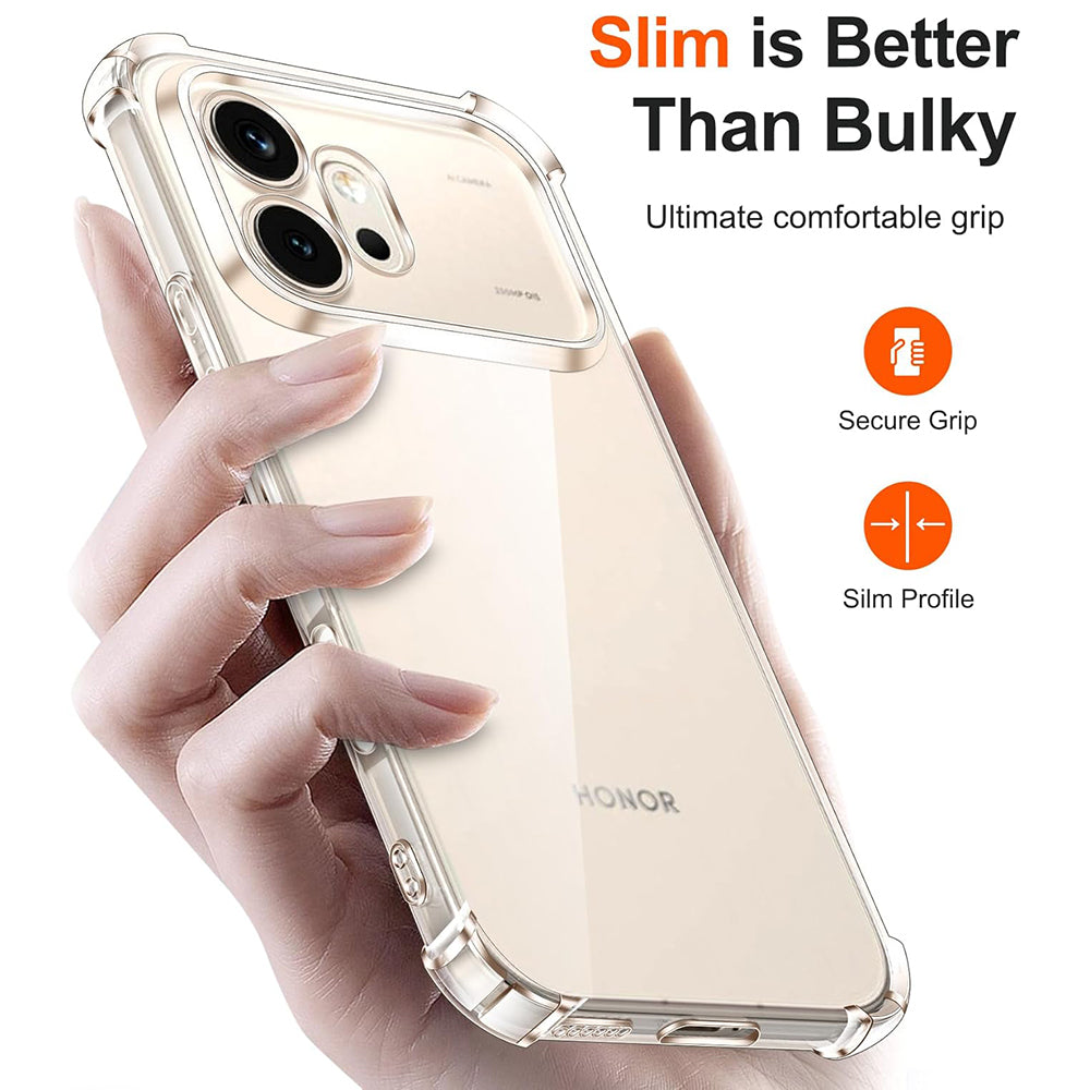 Etui til Honor 600 Pro, Techsuit, Shockproof Clear, Gennemsigtig