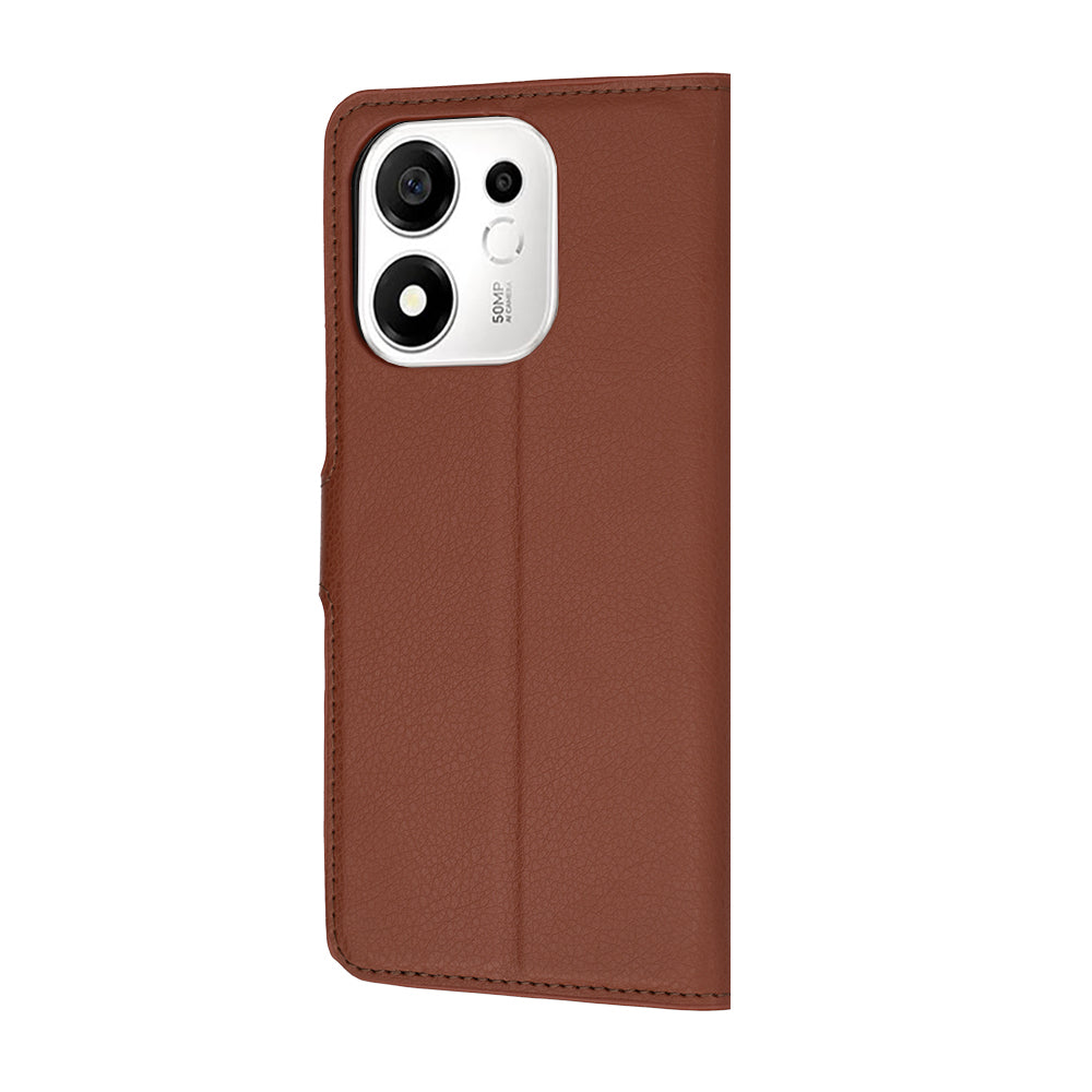 Cover til Honor 600 Smart, Techsuit, Leather Folio, Brun