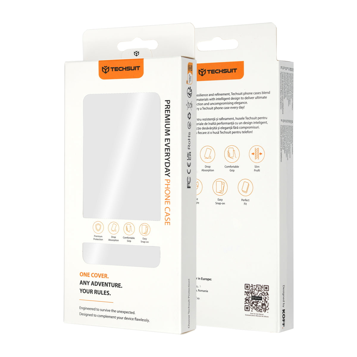 Cover til Honor 600 Smart, Techsuit, Leather Folio, Brun