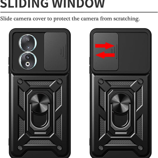 Cover til Honor 90, Techsuit, CamShield, Sort