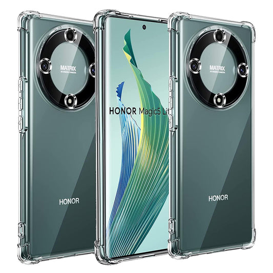 Cover til Honor Magic5 Lite, Techsuit, Stødabsorberende Klar, Transparent