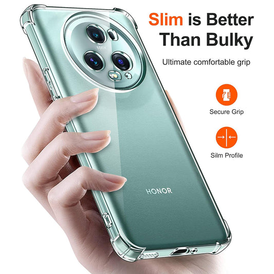 Cover til Honor Magic5 Pro, Techsuit, Stødsikker Klar, Transparent