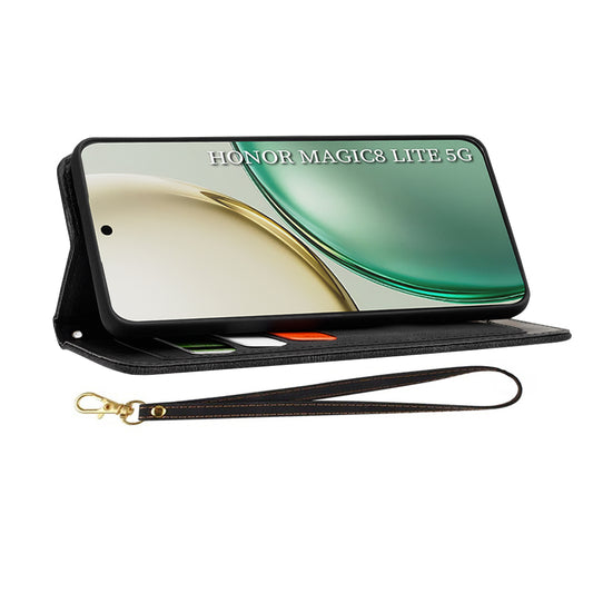 Etui til Honor Magic8 Lite, Techsuit, FlipCraft, Sort