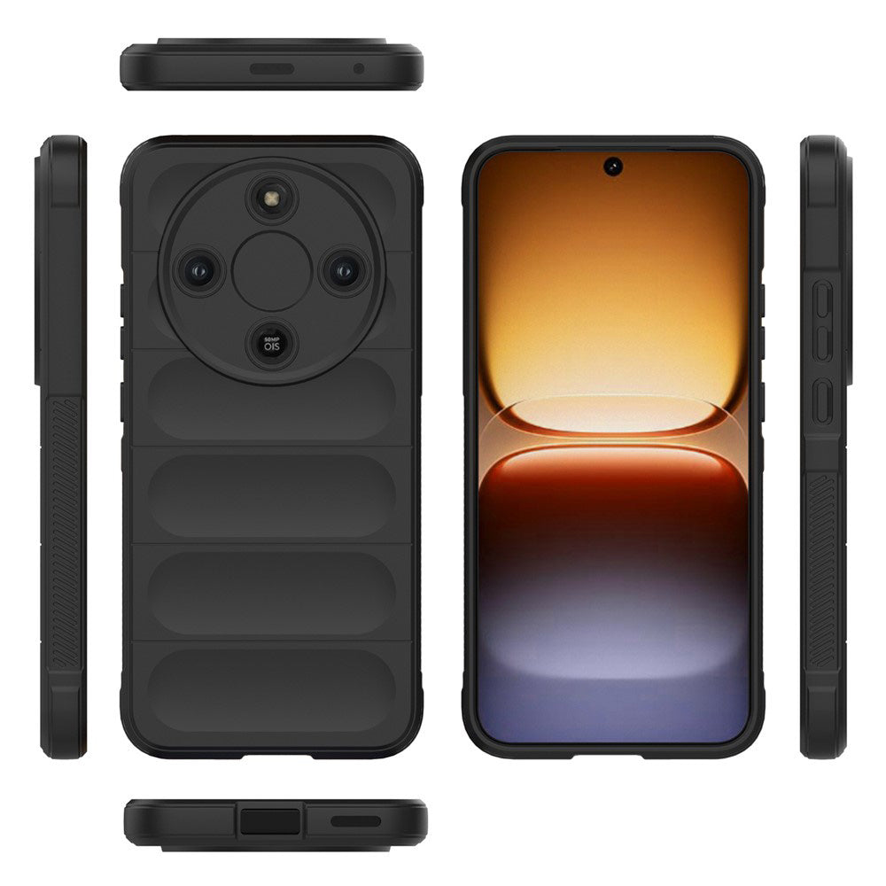 Etui til Honor Magic8 Lite, Techsuit, Magic Shield, Sort