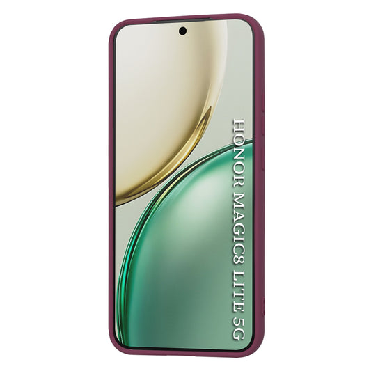 Etui til Honor Magic8 Lite, Techsuit, SoftFlex, Kirsebærrød