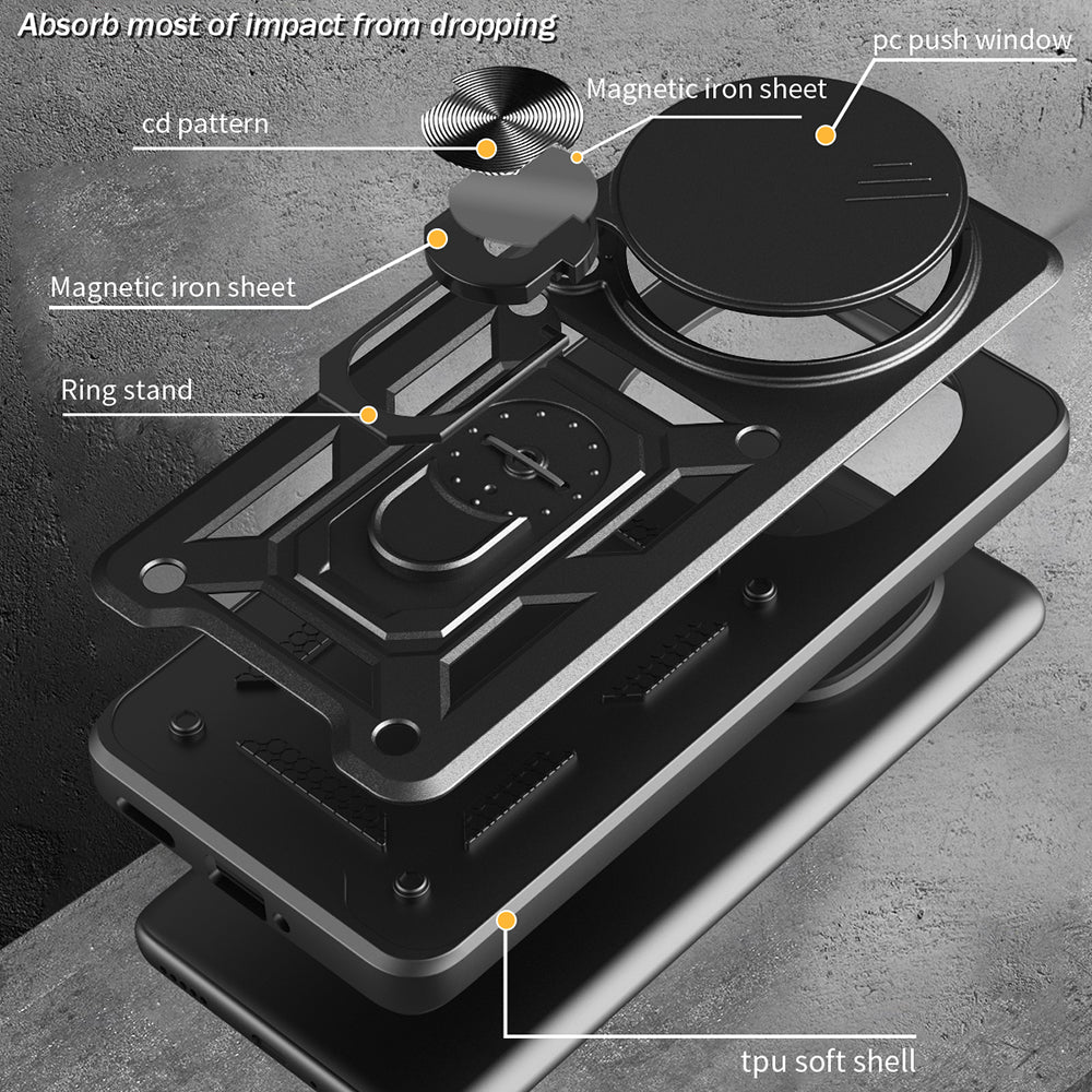 Etui til Honor Magic8 Pro, Techsuit, CamShield, Grøn