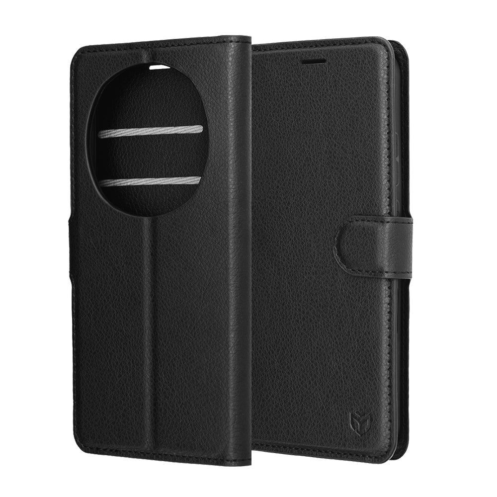 Cover til Honor Magic8 Pro, Techsuit, Leather Folio, Sort