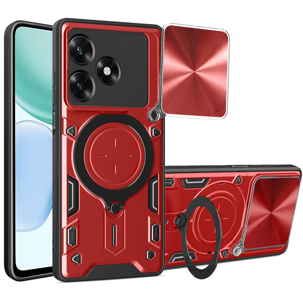 Etui til Honor X5c Plus, Techsuit, CamGuard Pro, Rød