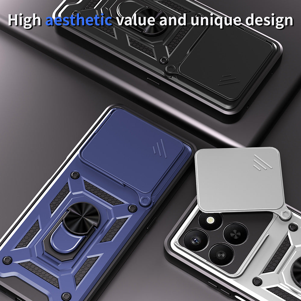 Etui til Honor X5c Plus, Techsuit, CamShield, Guld