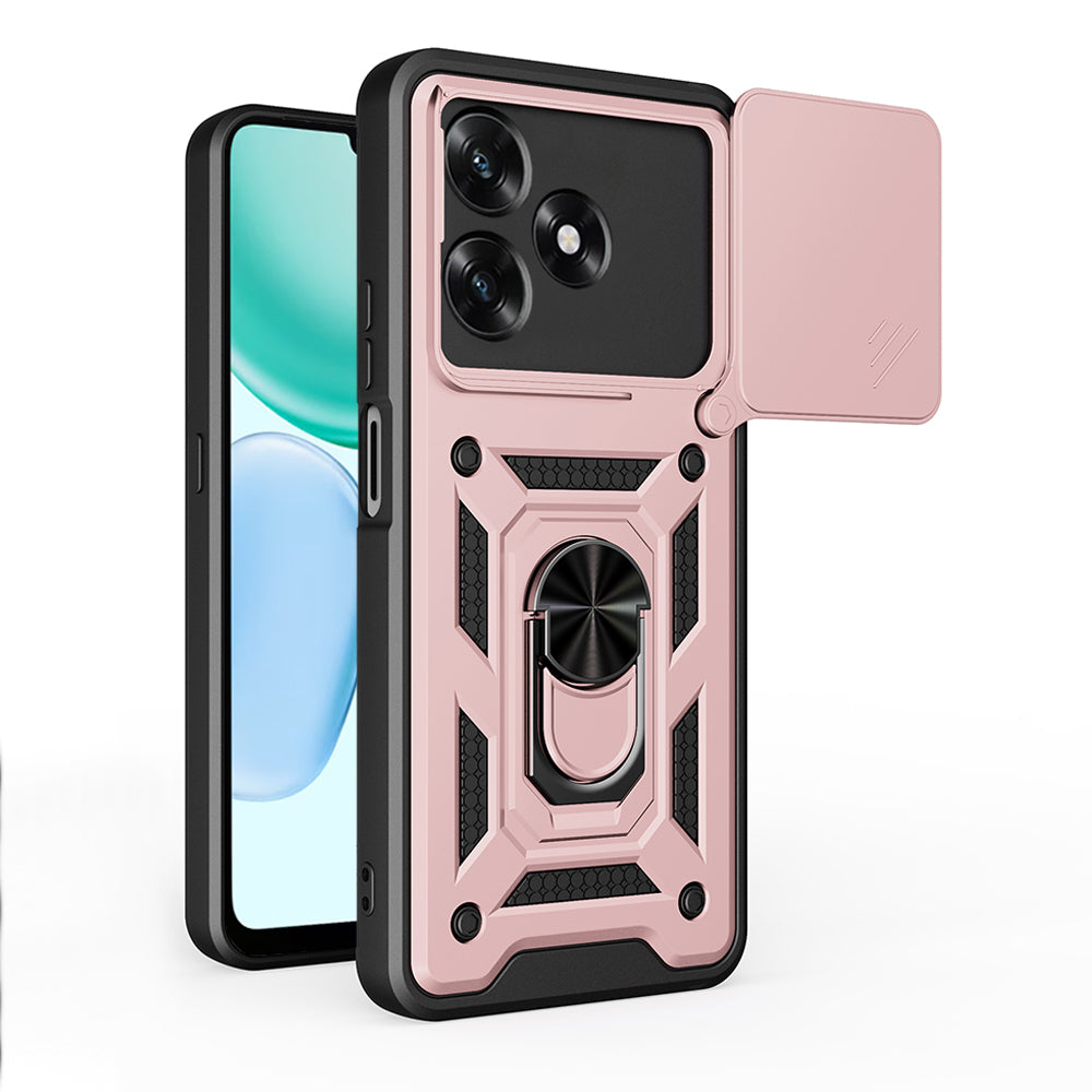 Etui til Honor X5c Plus, Techsuit, CamShield, Rosa Guld