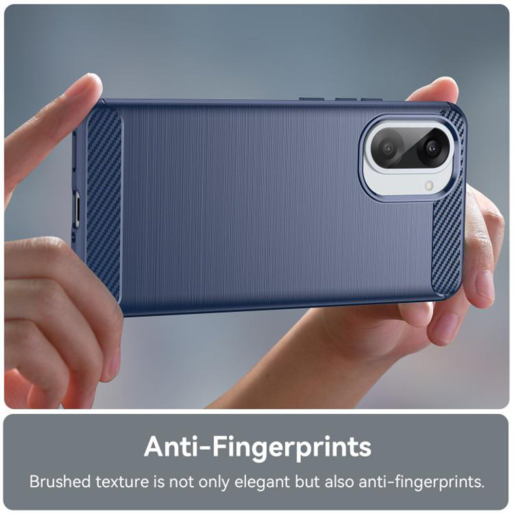 Etui til Honor X5c Plus, Techsuit, Carbon, Blå