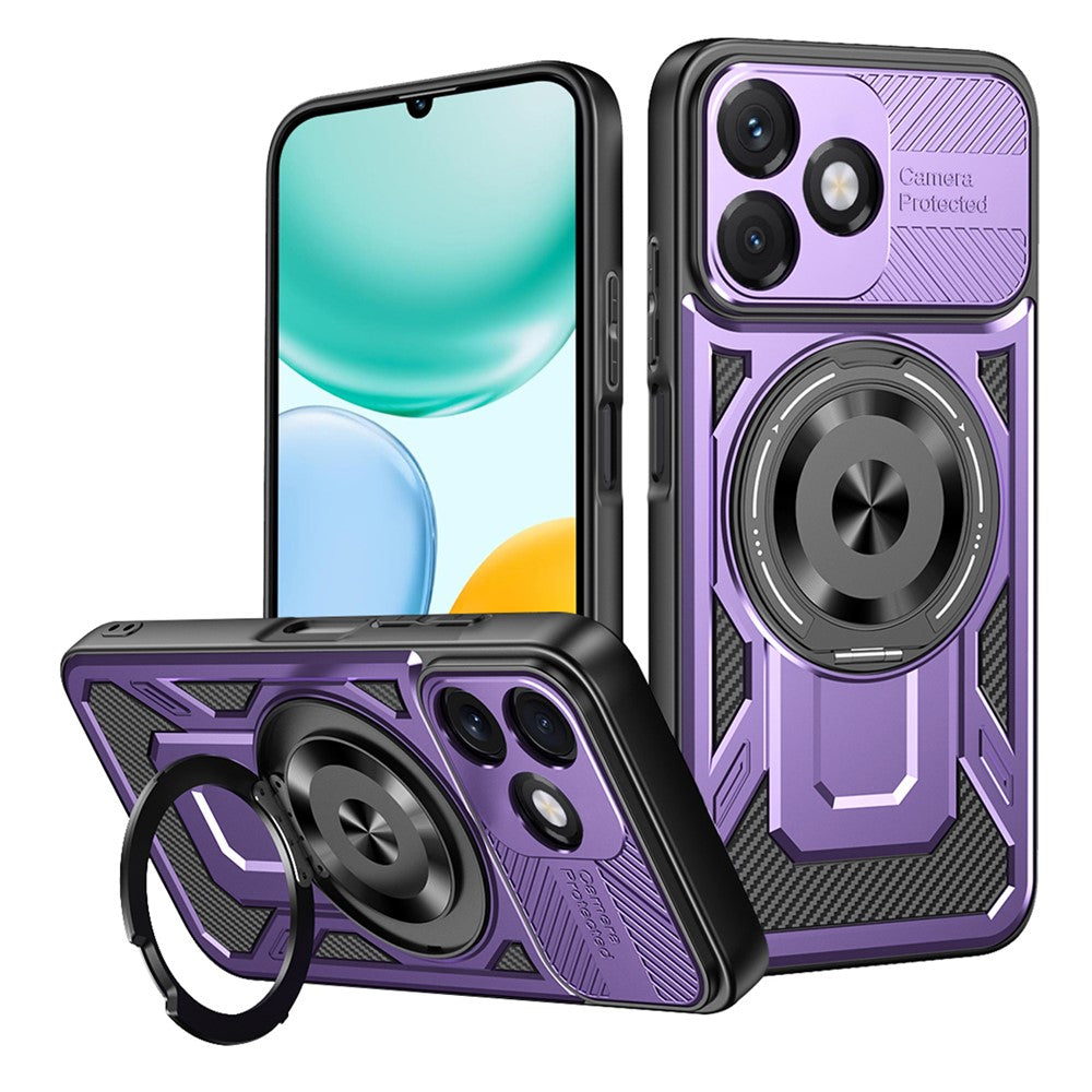 Etui til Honor X5c Plus, Techsuit, RuggedCam, Lilla