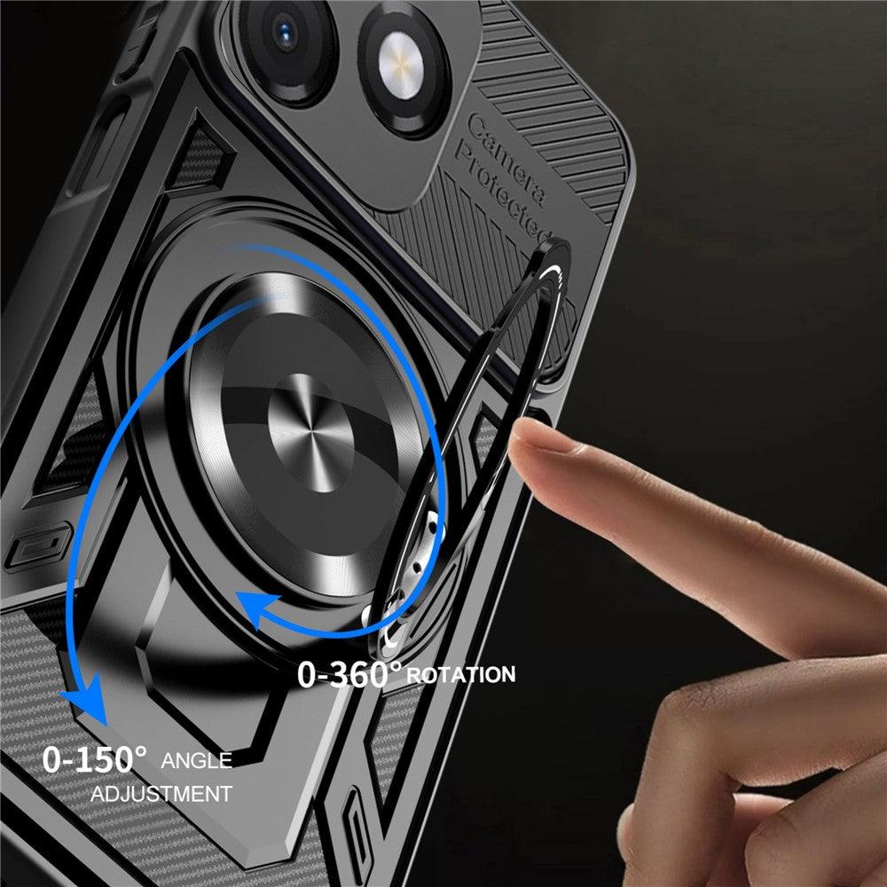 Etui til Honor X5c Plus, Techsuit, RuggedCam, Lilla