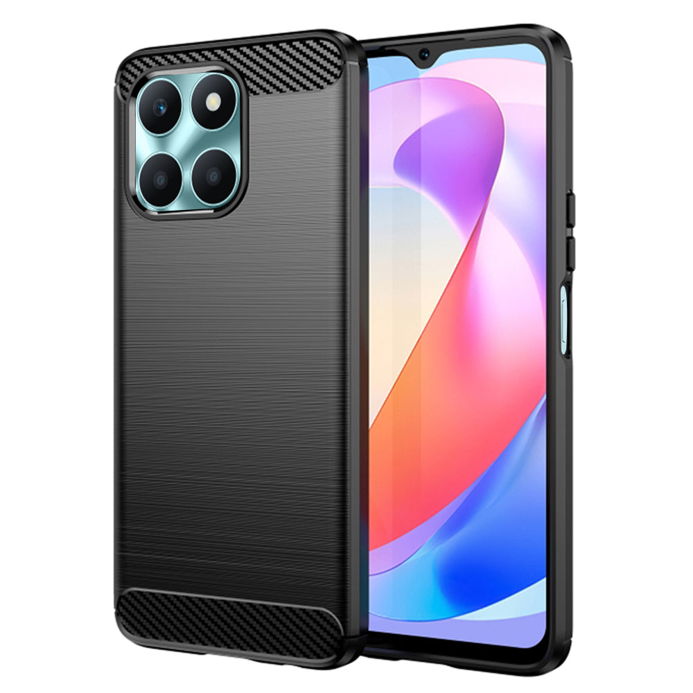Cover til Honor X6a, Techsuit, Carbon, Sort