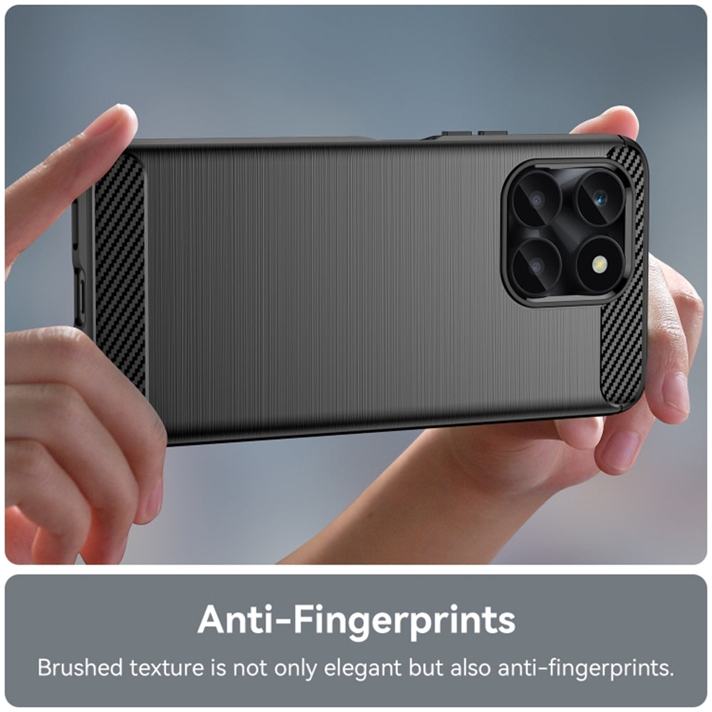Cover til Honor X6a, Techsuit, Carbon, Sort
