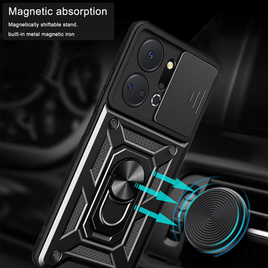 Etui til Honor X7a, Techsuit, CamShield, Blå