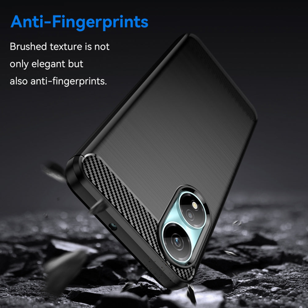 Cover til Honor X7b 5G / 90 Smart / X7b 4G, Techsuit, Carbon, Sort